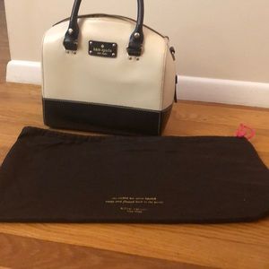 Kate Spade dual tone purse with duster